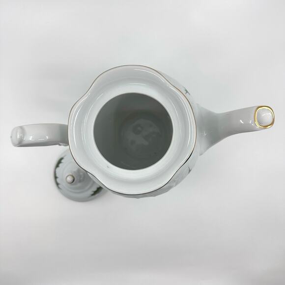 Holiday Holly by Royal Kent Collection Poland Teapot/Coffee Pot with Sugar Dish - Picture 5 of 11